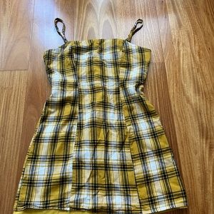 Yellow forever 21 bodycon dress S